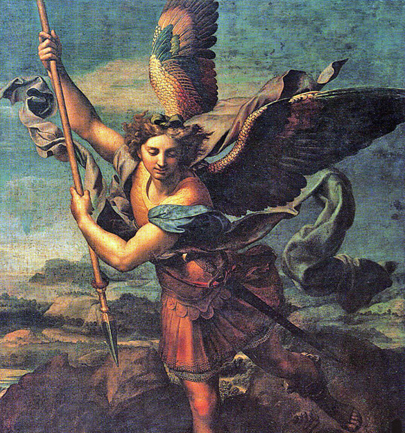 Raphael - Michael the Archangel, Musee du Louvre, Paris, 1518.